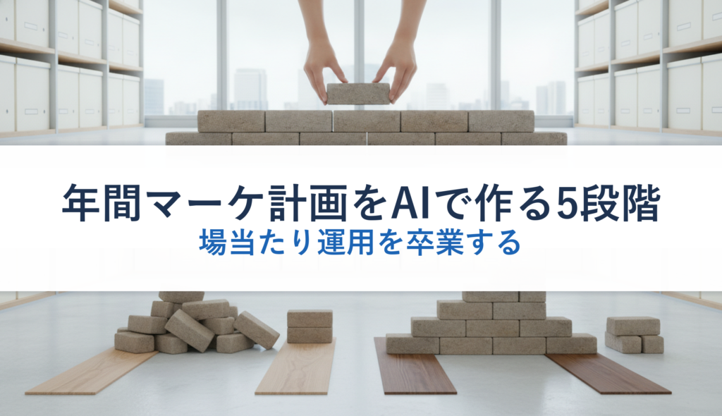 年間マーケ計画をAIで作る5段階｜場当たり運用を卒業する