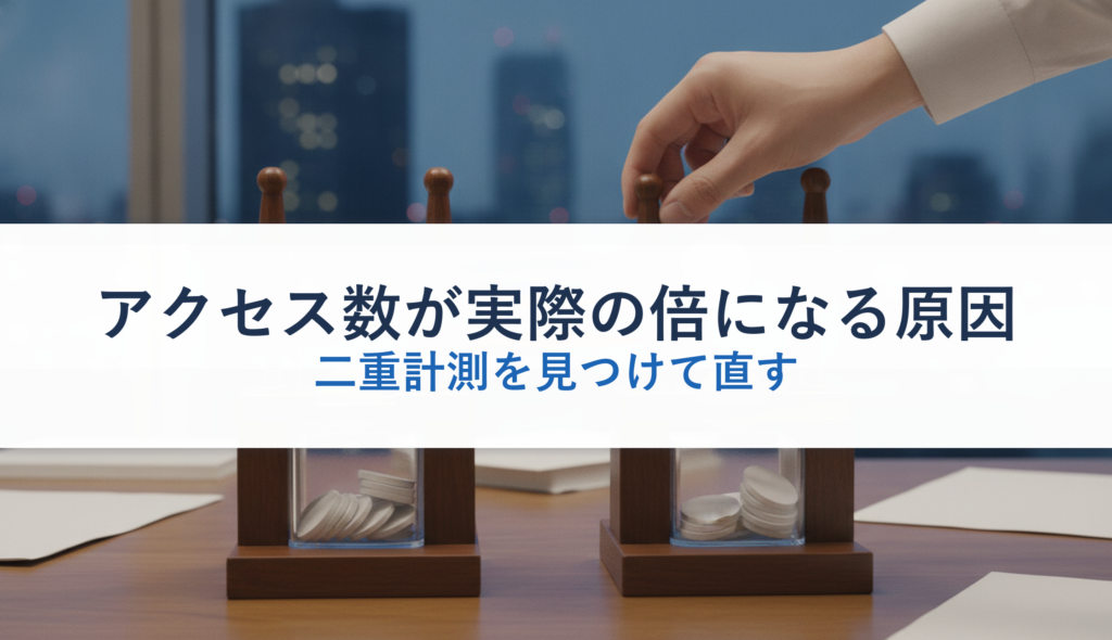 アクセス数が実際の倍になる原因｜二重計測を見つけて直す