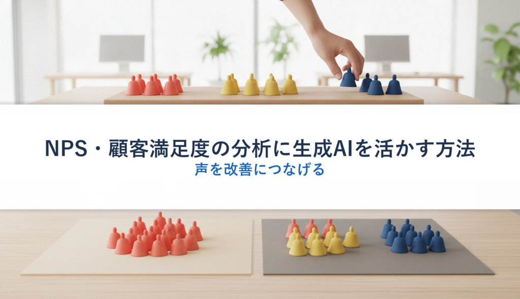 NPS・顧客満足度の分析に生成AIを活かす方法｜声を改善につなげる