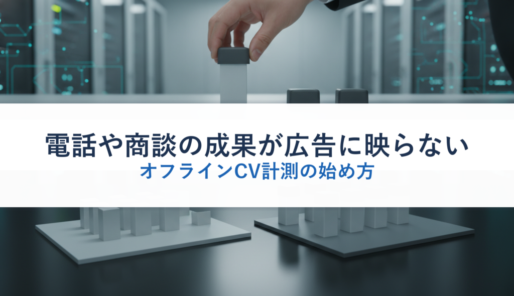 電話や商談の成果が広告に映らない｜オフラインCV計測の始め方