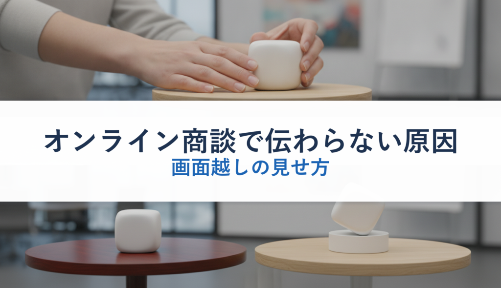 オンライン商談で伝わらない原因｜画面越しの見せ方