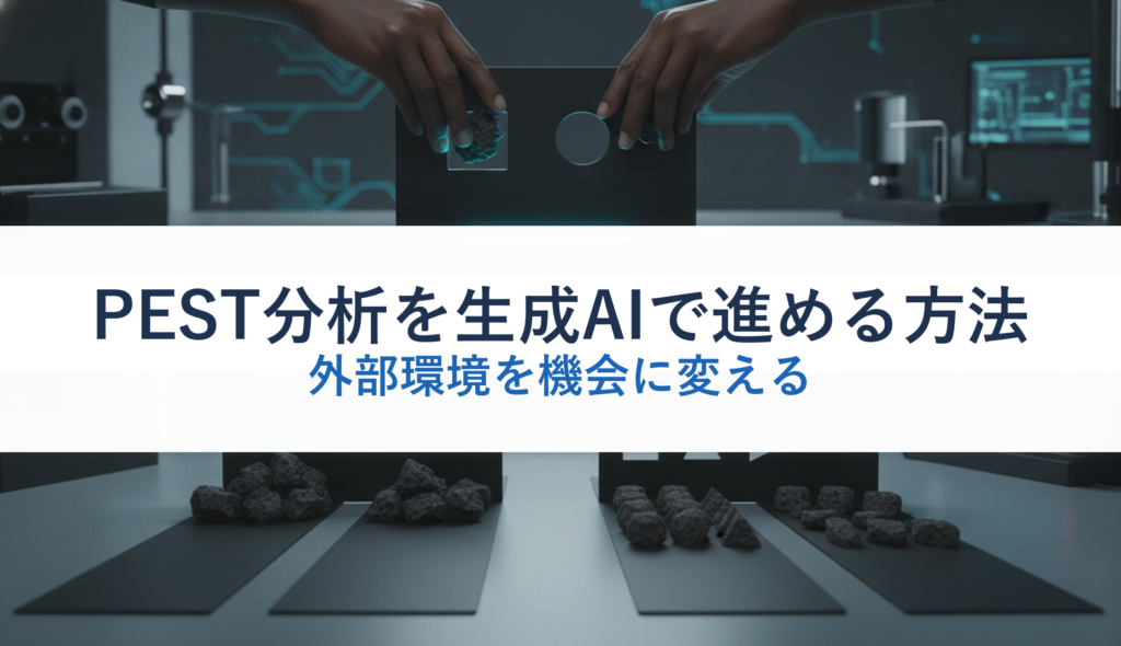 PEST分析を生成AIで進める方法｜外部環境を機会に変える