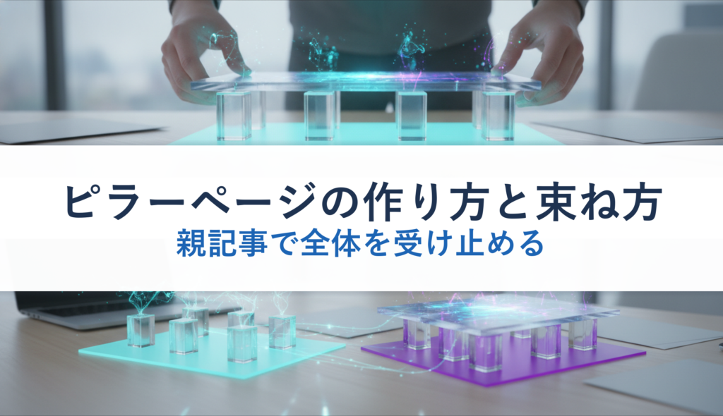 ピラーページの作り方と束ね方｜親記事で全体を受け止める