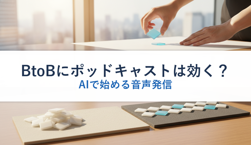 BtoBにポッドキャストは効く？｜AIで始める音声発信