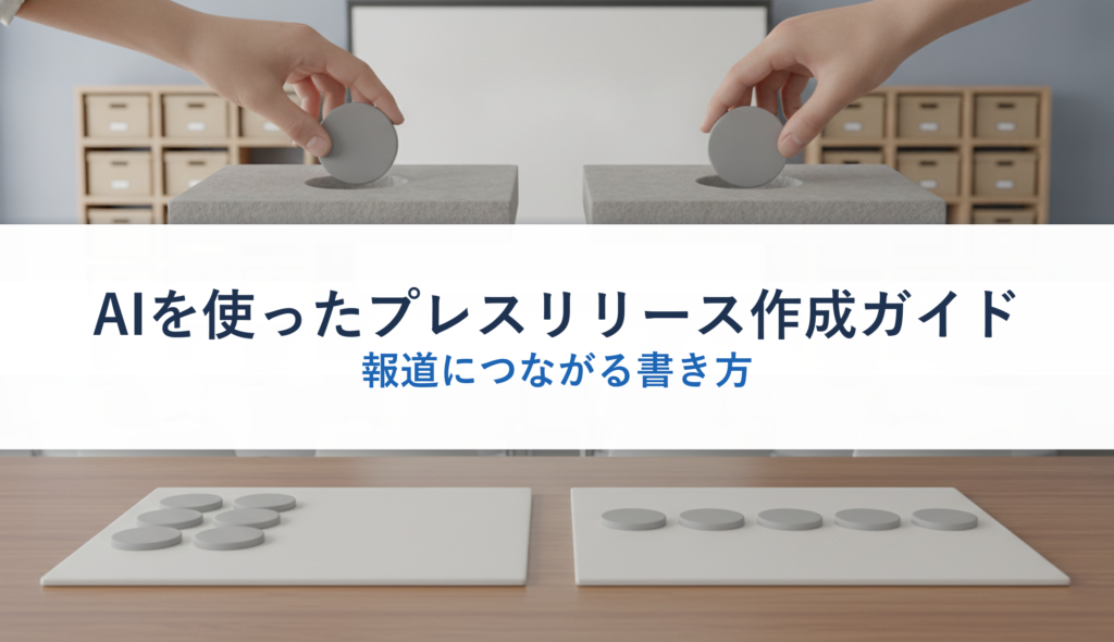 AIを使ったプレスリリース作成ガイド｜報道につながる書き方