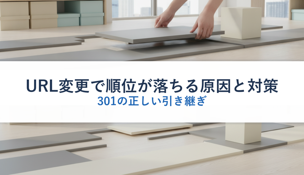 URL変更で順位が落ちる原因と対策｜301の正しい引き継ぎ