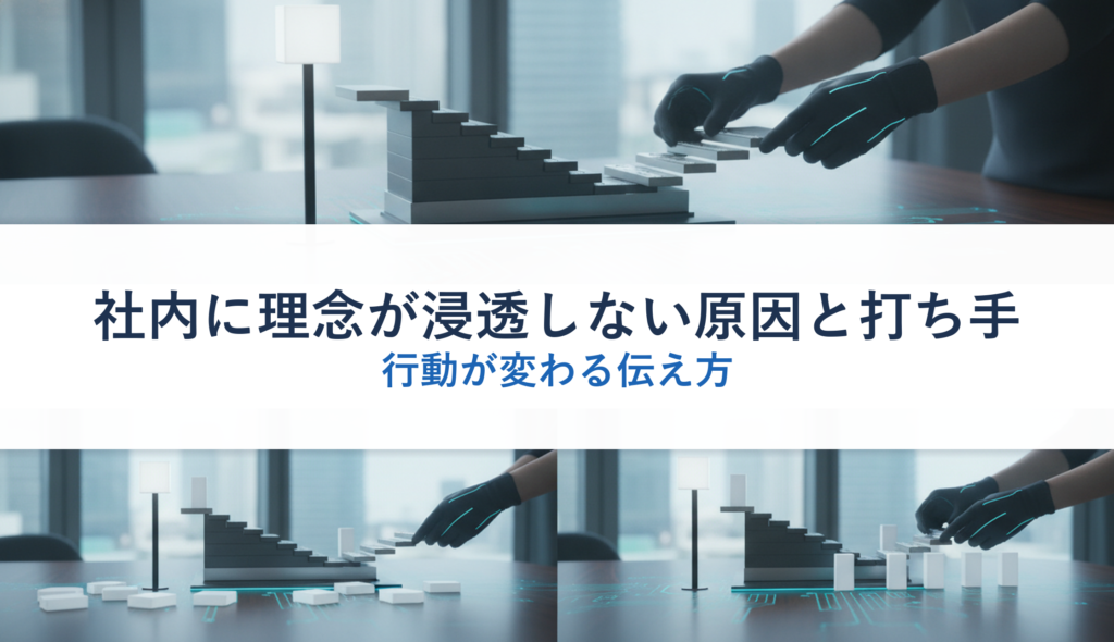 社内に理念が浸透しない原因と打ち手｜行動が変わる伝え方