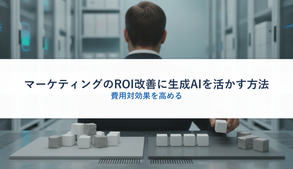 マーケティングのROI改善に生成AIを活かす方法｜費用対効果を高める