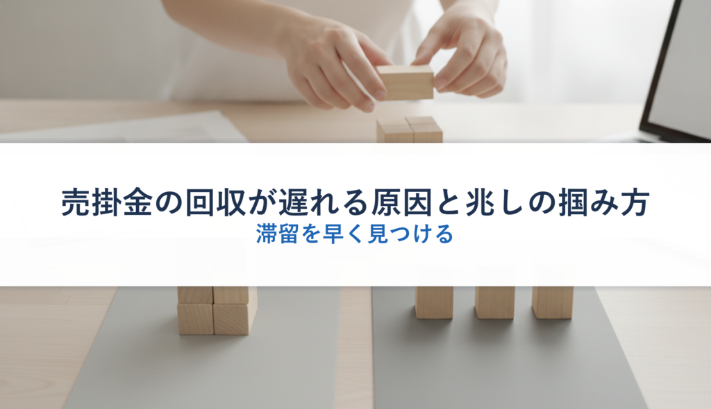 売掛金の回収が遅れる原因と兆しの掴み方｜滞留を早く見つける