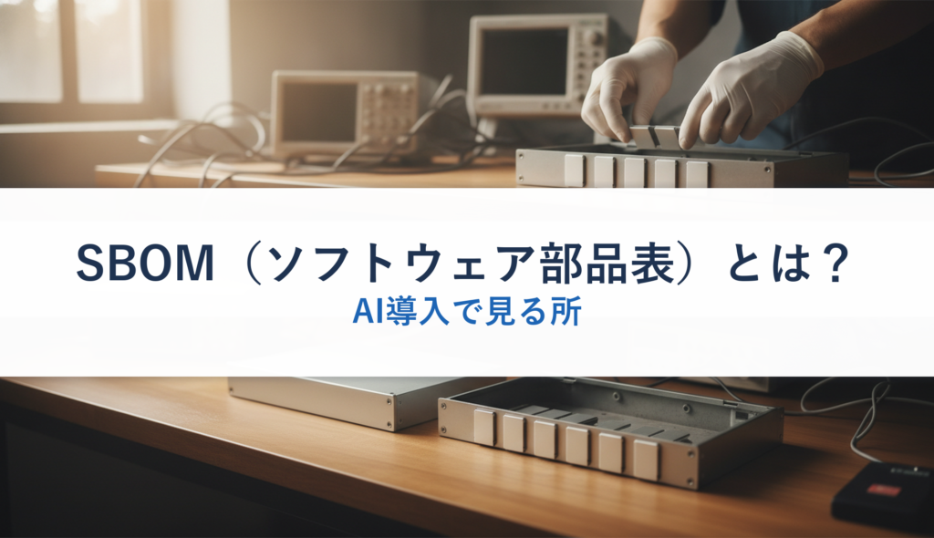 SBOM（ソフトウェア部品表）とは？｜AI導入で見る所