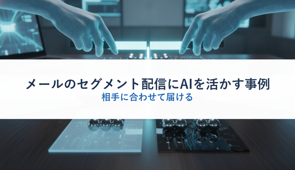 メールのセグメント配信にAIを活かす事例｜相手に合わせて届ける