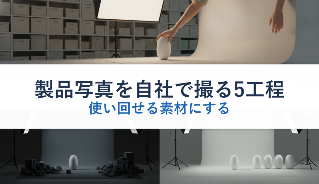 製品写真を自社で撮る5工程｜使い回せる素材にする