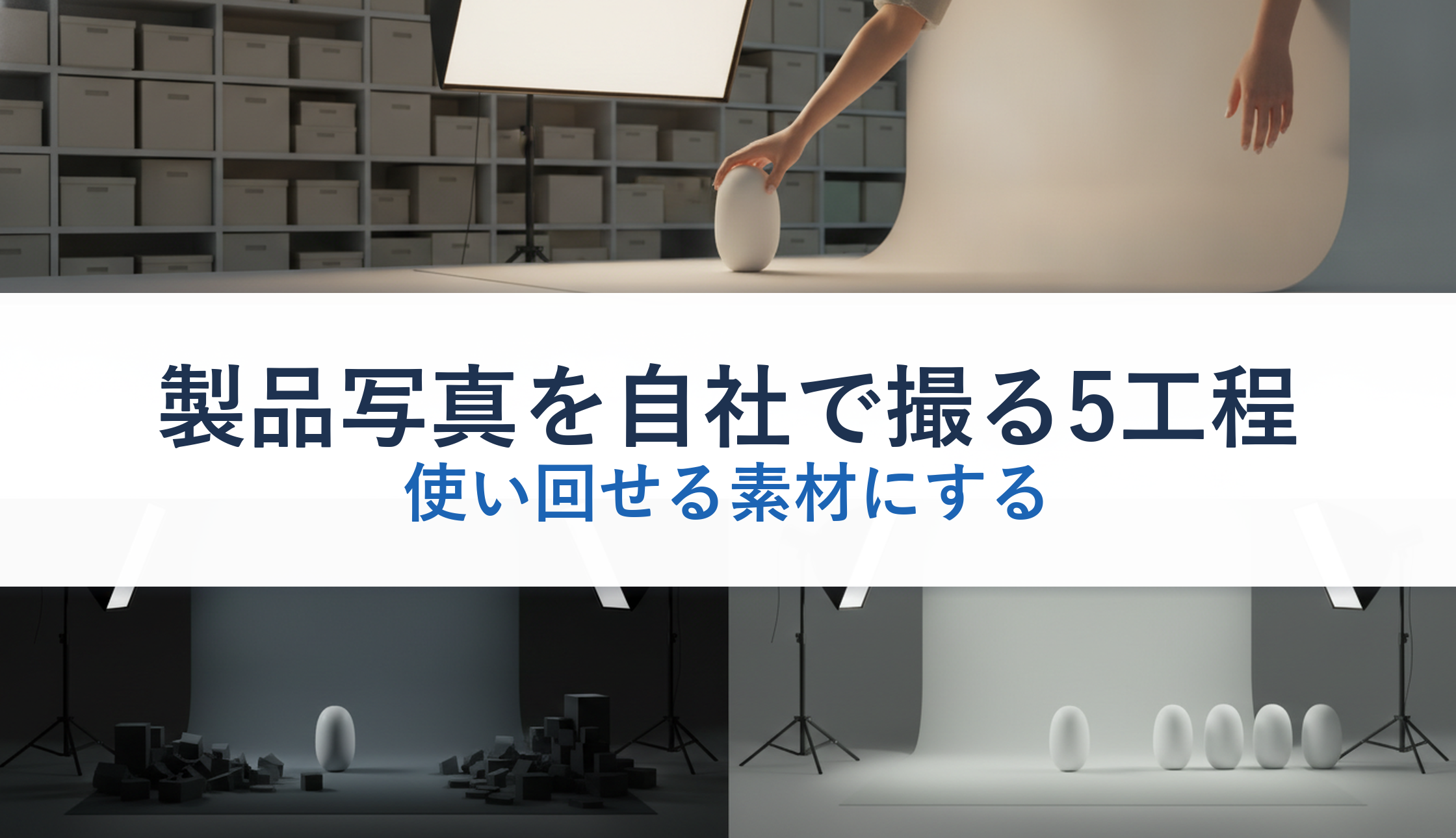 製品写真を自社で撮る5工程｜使い回せる素材にする
