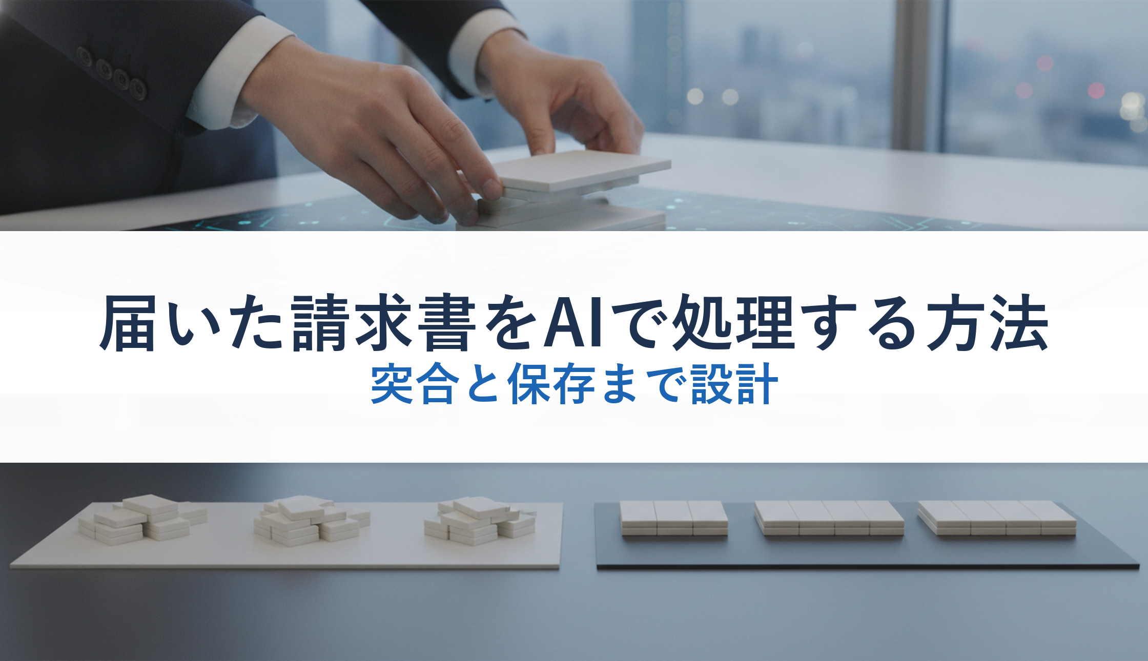 届いた請求書をAIで処理する方法｜突合と保存まで設計