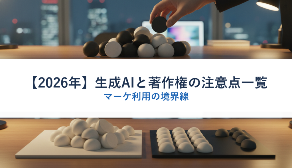 【2026年】生成AIと著作権の注意点一覧｜マーケ利用の境界線