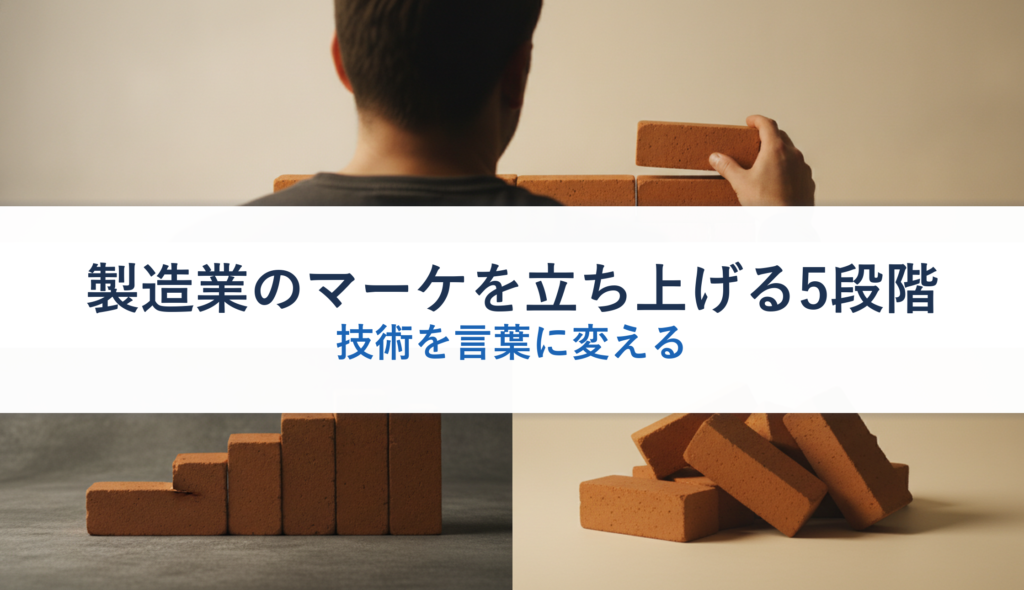製造業のマーケを立ち上げる5段階｜技術を言葉に変える