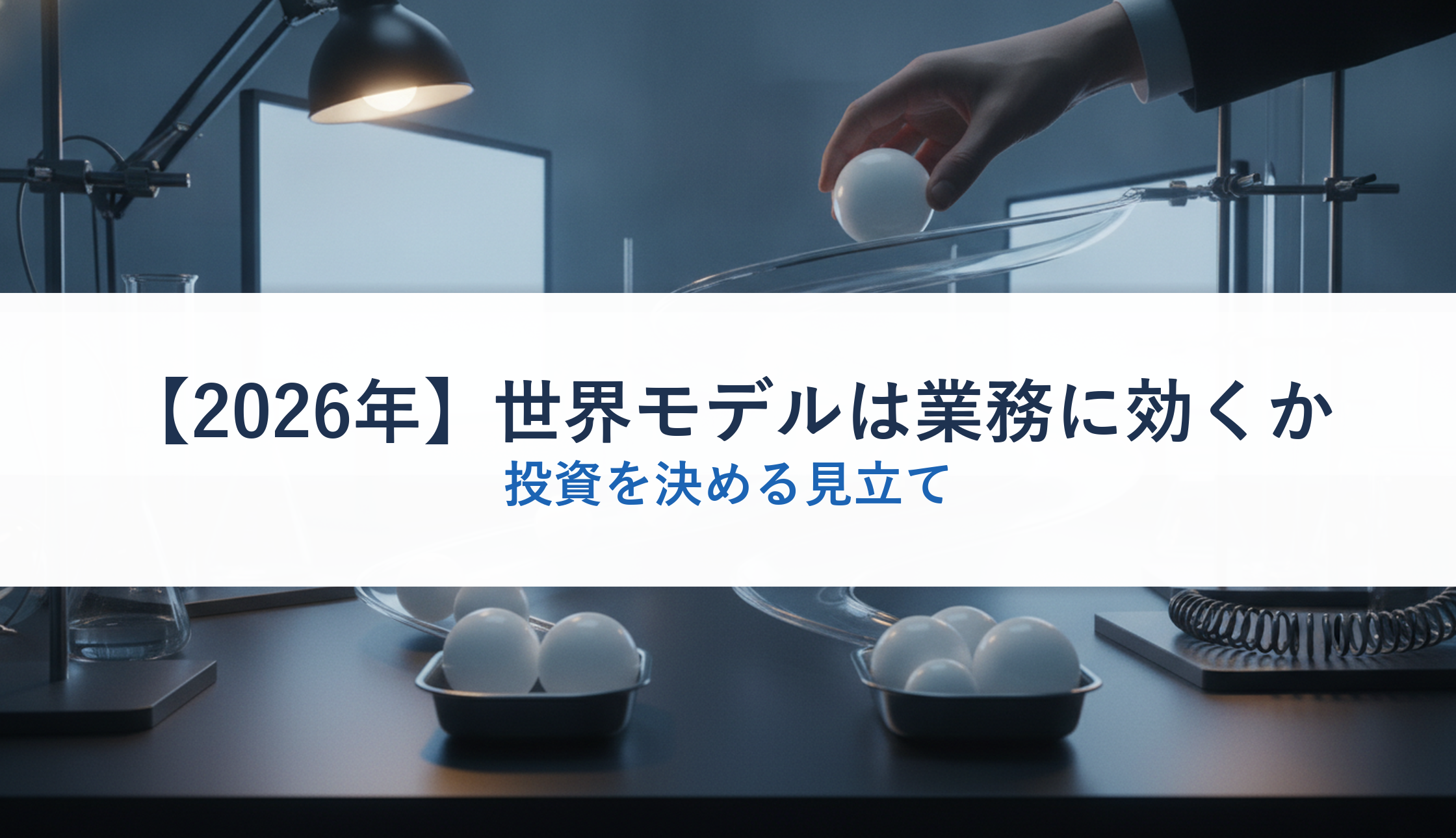 【2026年】世界モデルは業務に効くか｜投資を決める見立て