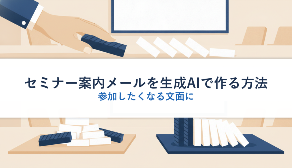 セミナー案内メールを生成AIで作る方法｜参加したくなる文面に