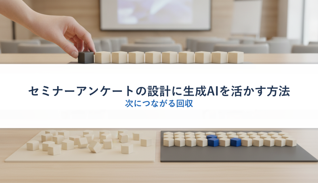 セミナーアンケートの設計に生成AIを活かす方法｜次につながる回収