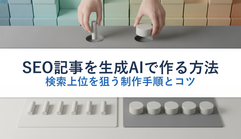 SEO記事を生成AIで作る方法｜検索上位を狙う制作手順とコツ