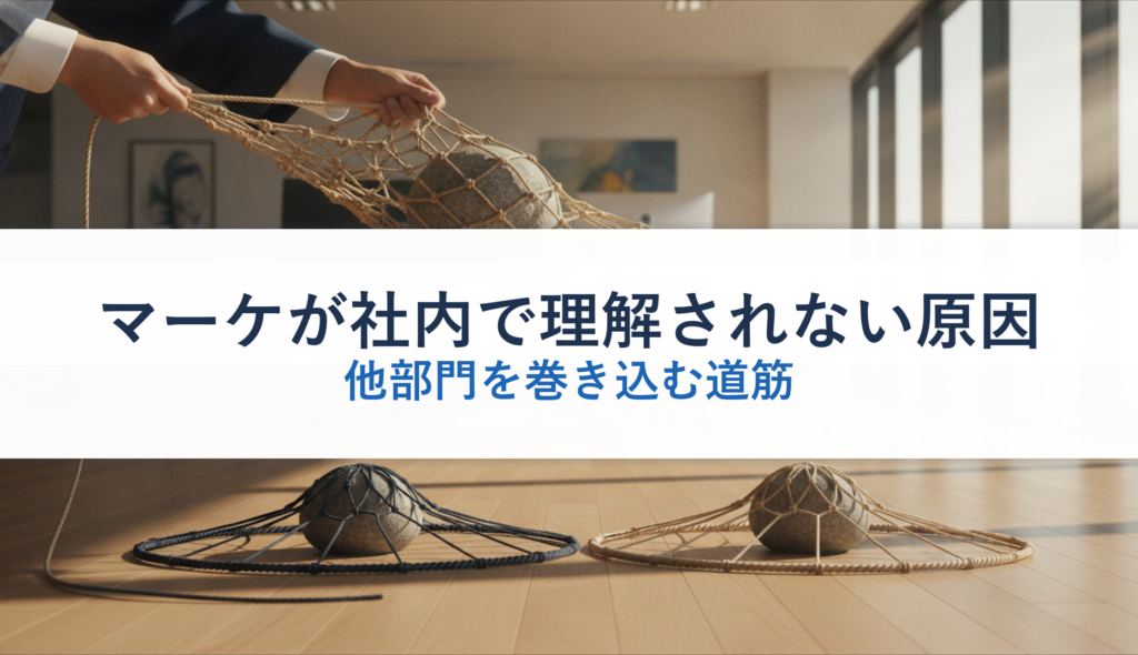 マーケが社内で理解されない原因｜他部門を巻き込む道筋
