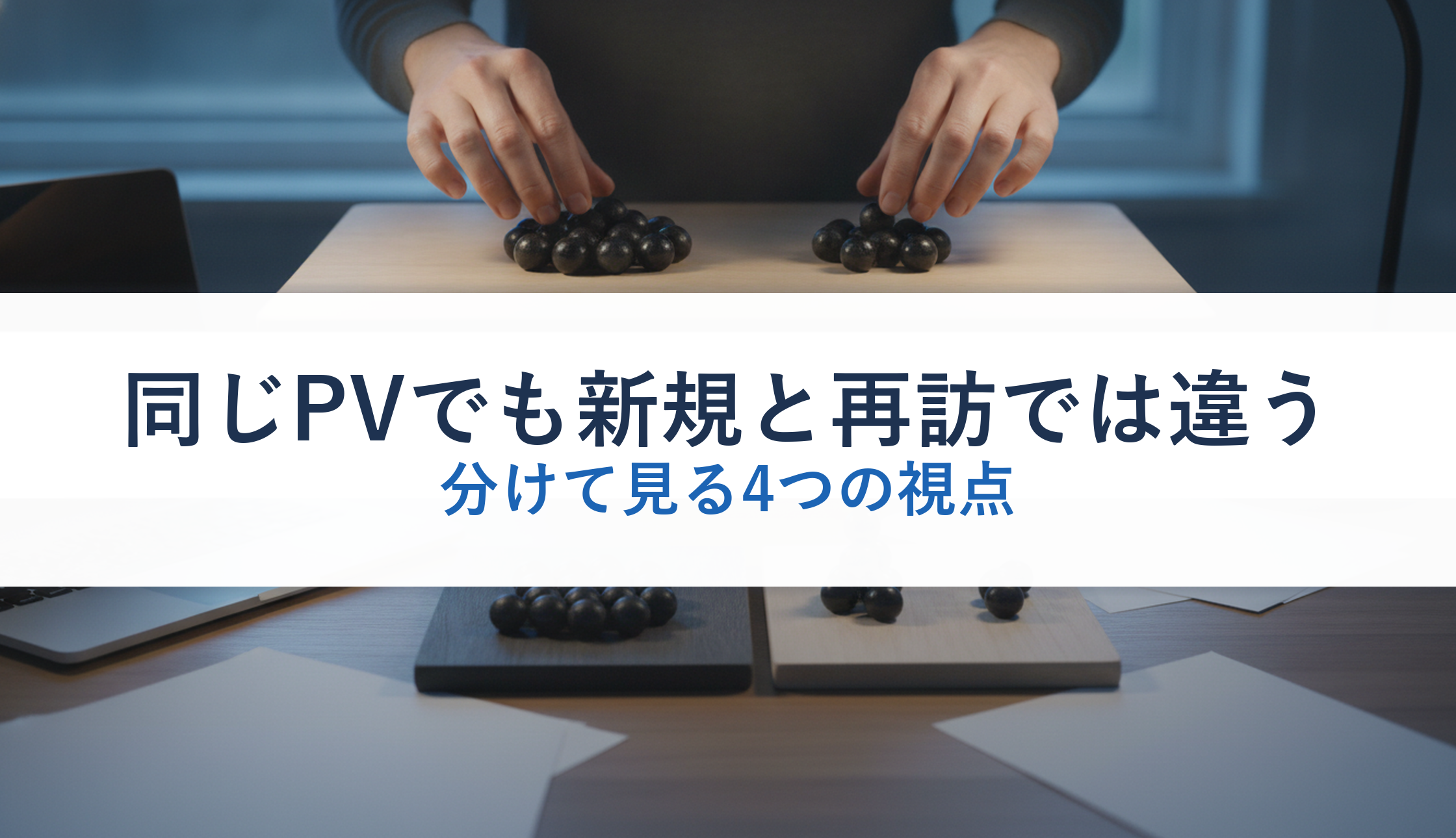 同じPVでも新規と再訪では違う｜分けて見る4つの視点