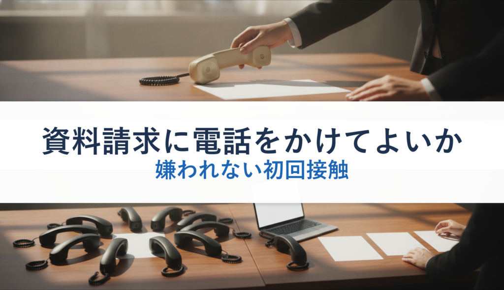 資料請求に電話をかけてよいか｜嫌われない初回接触