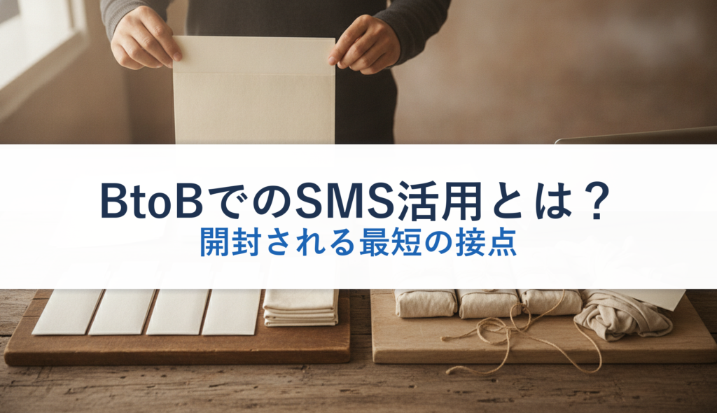BtoBでのSMS活用とは？｜開封される最短の接点