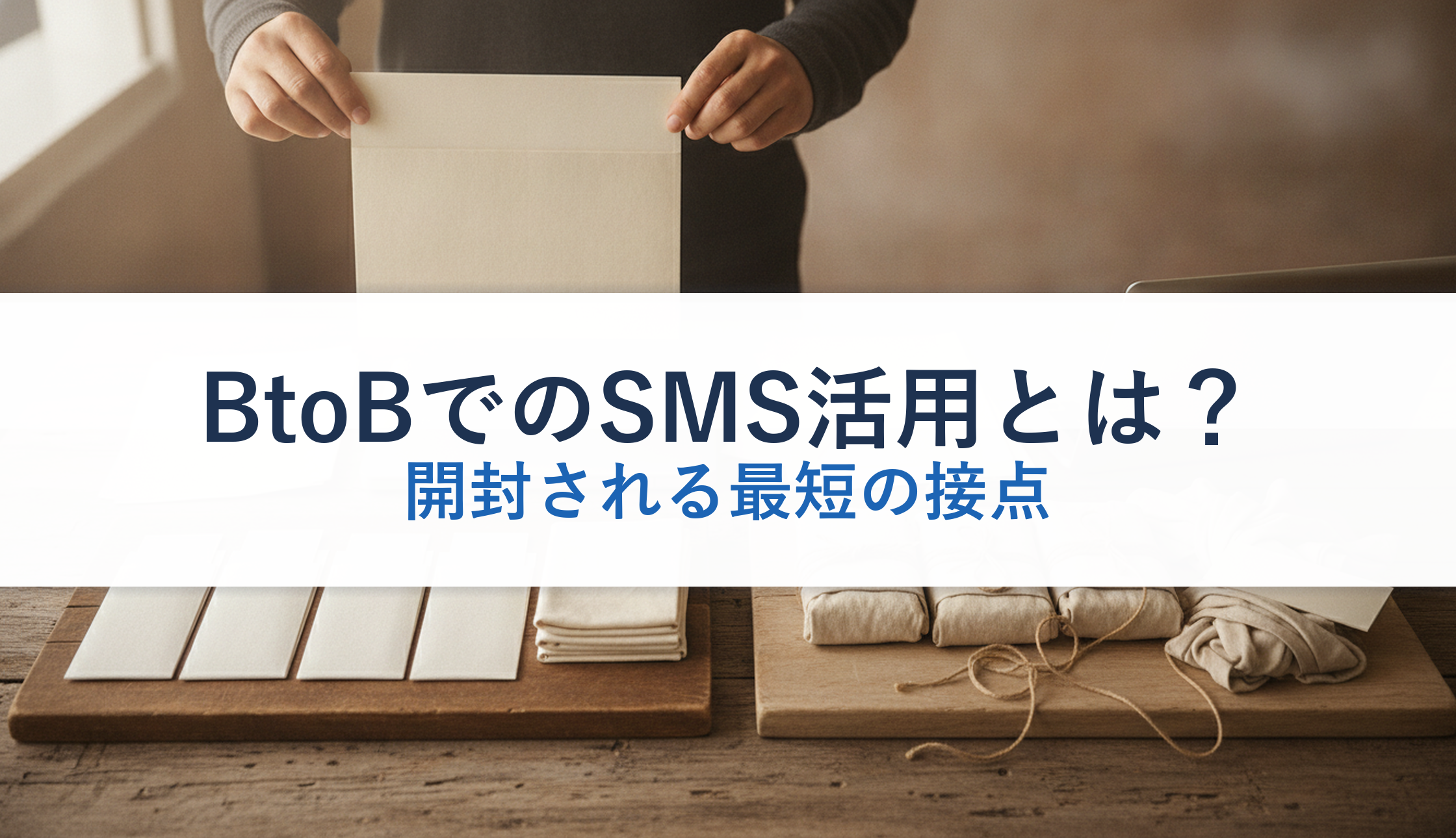 BtoBでのSMS活用とは?|開封される最短の接点