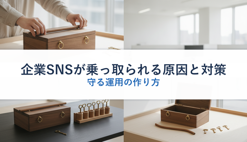 企業SNSが乗っ取られる原因と対策｜守る運用の作り方