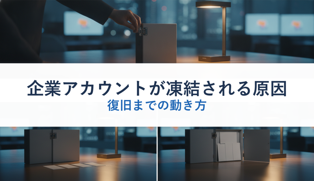 企業アカウントが凍結される原因｜復旧までの動き方