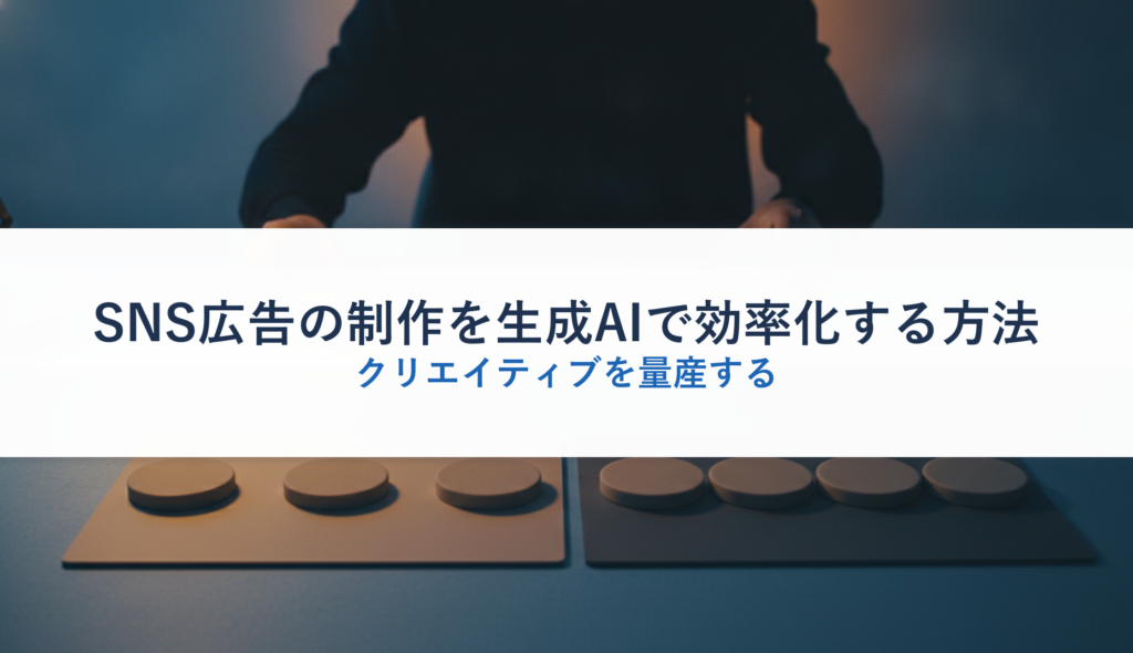 SNS広告の制作を生成AIで効率化する方法｜クリエイティブを量産する