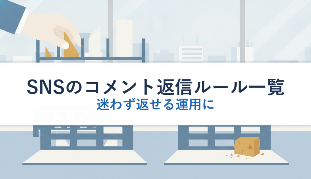 SNSのコメント返信ルール一覧｜迷わず返せる運用に