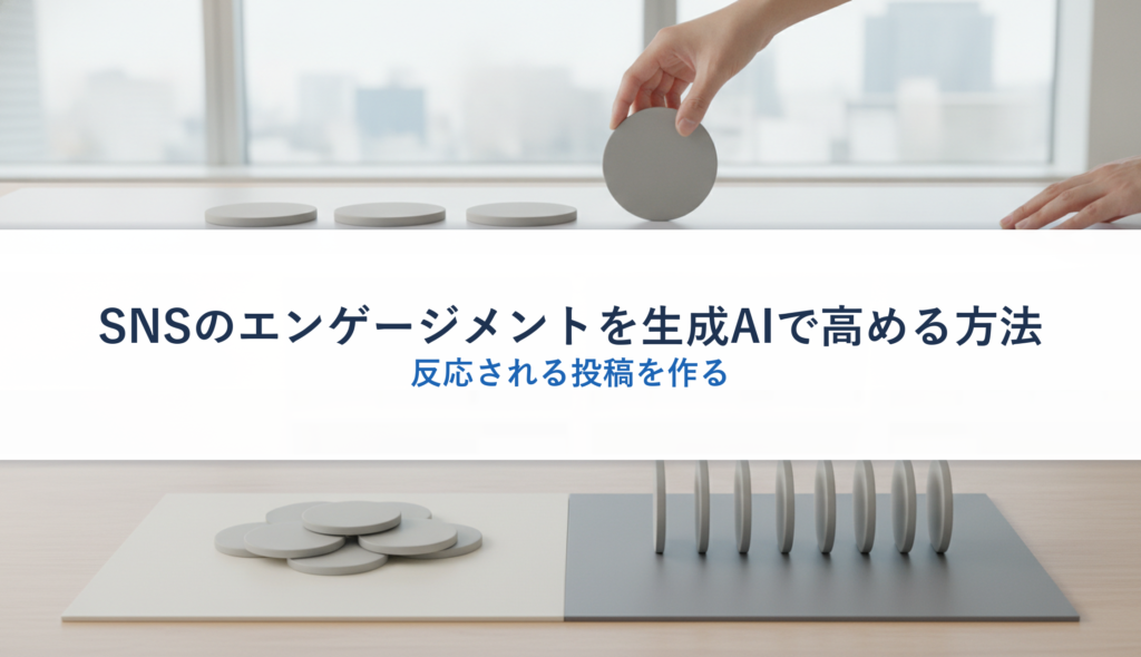 SNSのエンゲージメントを生成AIで高める方法｜反応される投稿を作る