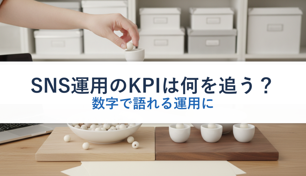 SNS運用のKPIは何を追う？｜数字で語れる運用に