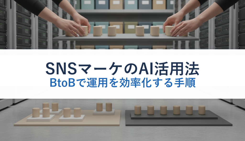 SNSマーケのAI活用法｜BtoBで運用を効率化する手順