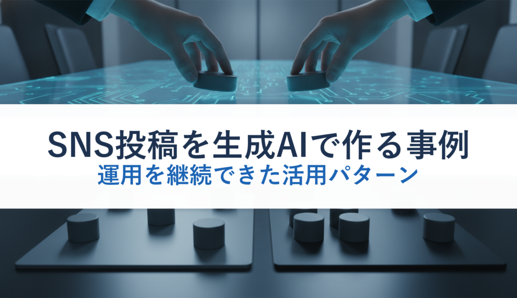SNS投稿を生成AIで作る事例｜運用を継続できた活用パターン