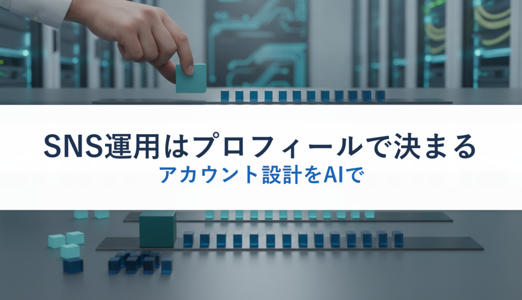 SNS運用はプロフィールで決まる｜アカウント設計をAIで