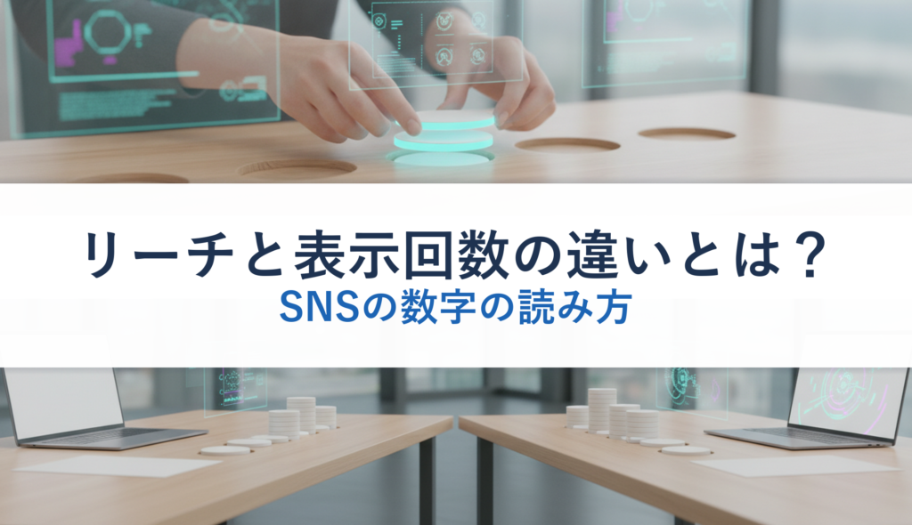 リーチと表示回数の違いとは？｜SNSの数字の読み方