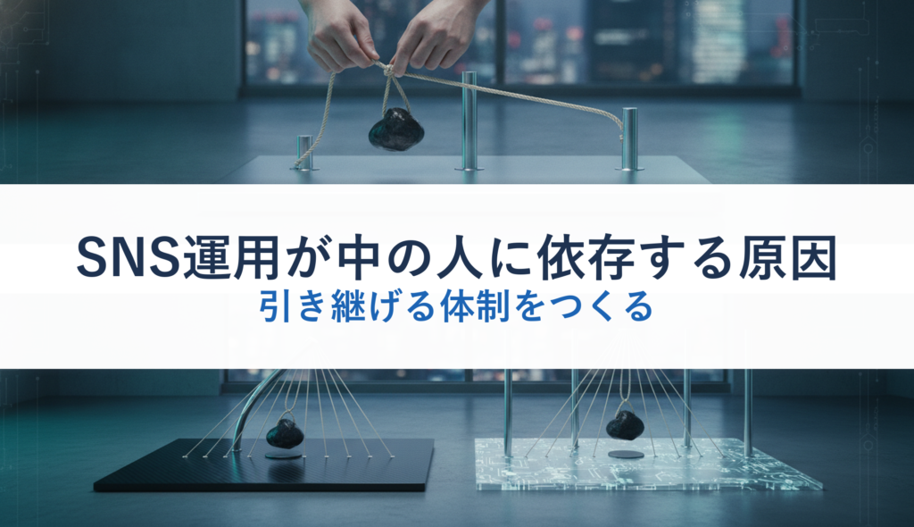 SNS運用が中の人に依存する原因｜引き継げる体制をつくる