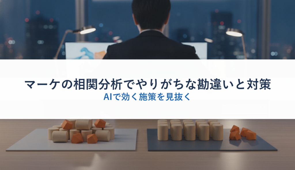 マーケの相関分析でやりがちな勘違いと対策｜AIで効く施策を見抜く