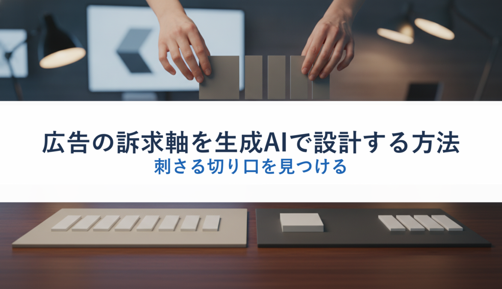 広告の訴求軸を生成AIで設計する方法｜刺さる切り口を見つける