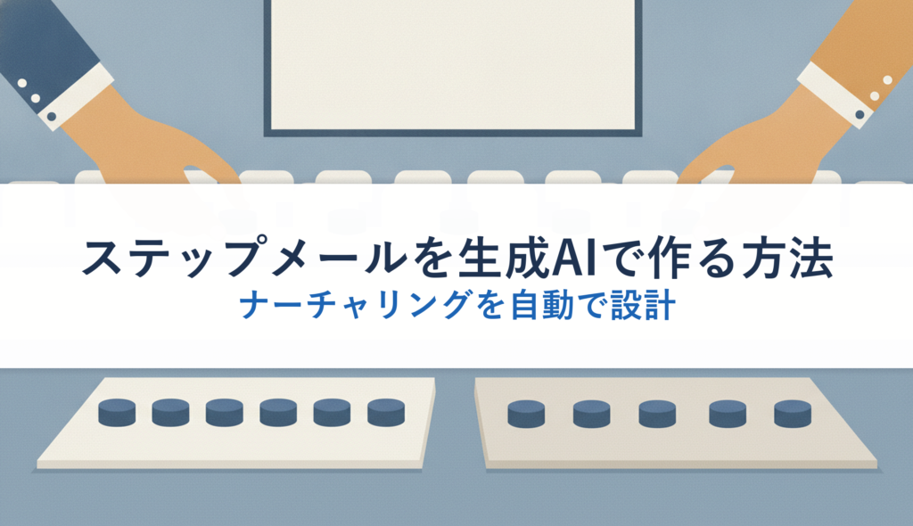 ステップメールを生成AIで作る方法｜ナーチャリングを自動で設計