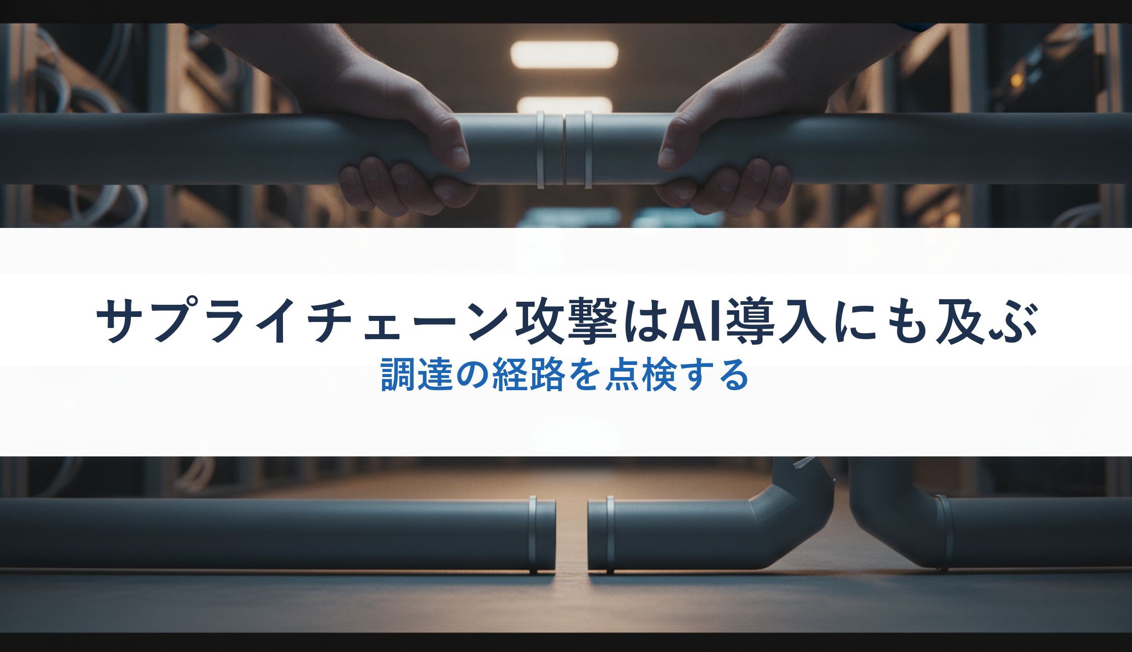 サプライチェーン攻撃はAI導入にも及ぶ｜調達の経路を点検する