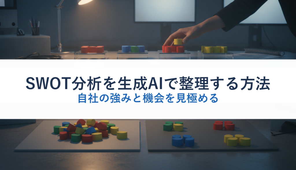 SWOT分析を生成AIで整理する方法｜自社の強みと機会を見極める