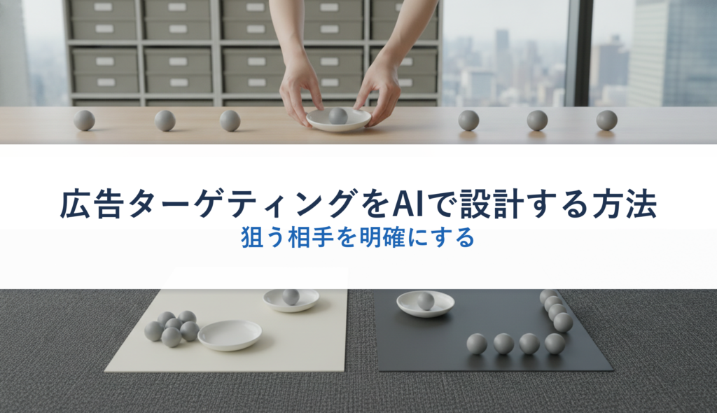 広告ターゲティングをAIで設計する方法｜狙う相手を明確にする