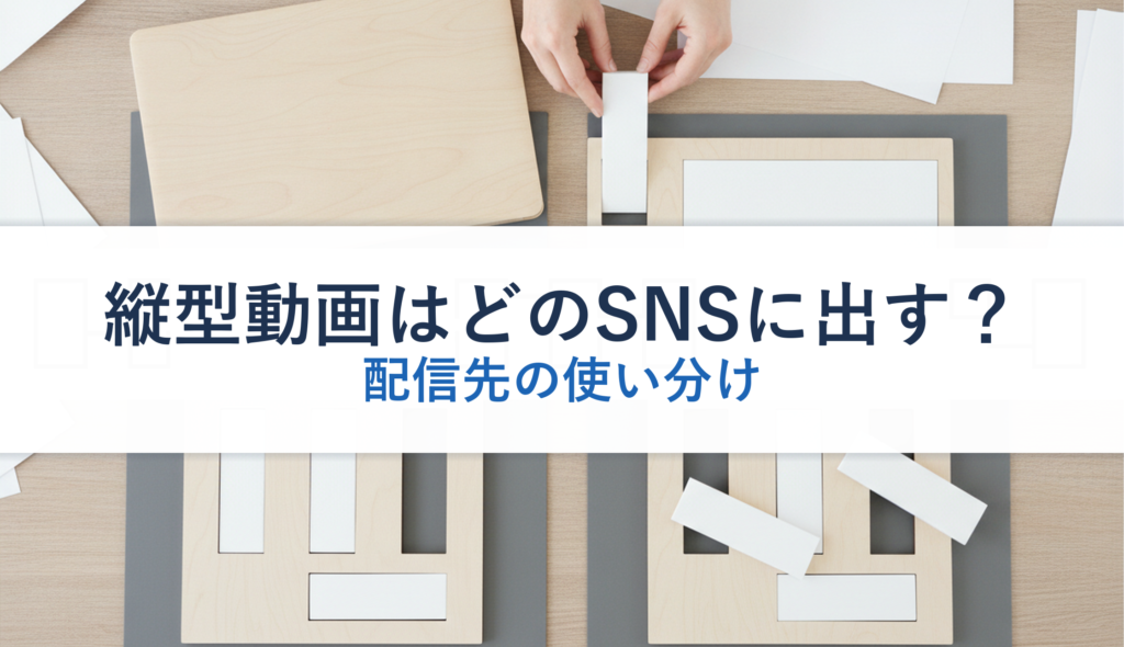 縦型動画はどのSNSに出す？｜配信先の使い分け