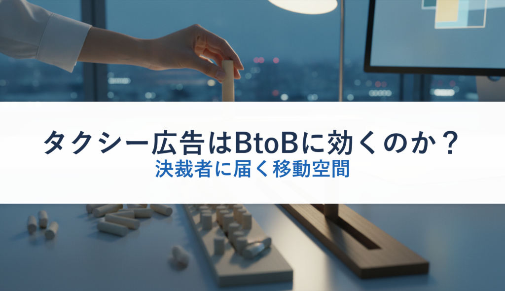 タクシー広告はBtoBに効くのか？｜決裁者に届く移動空間