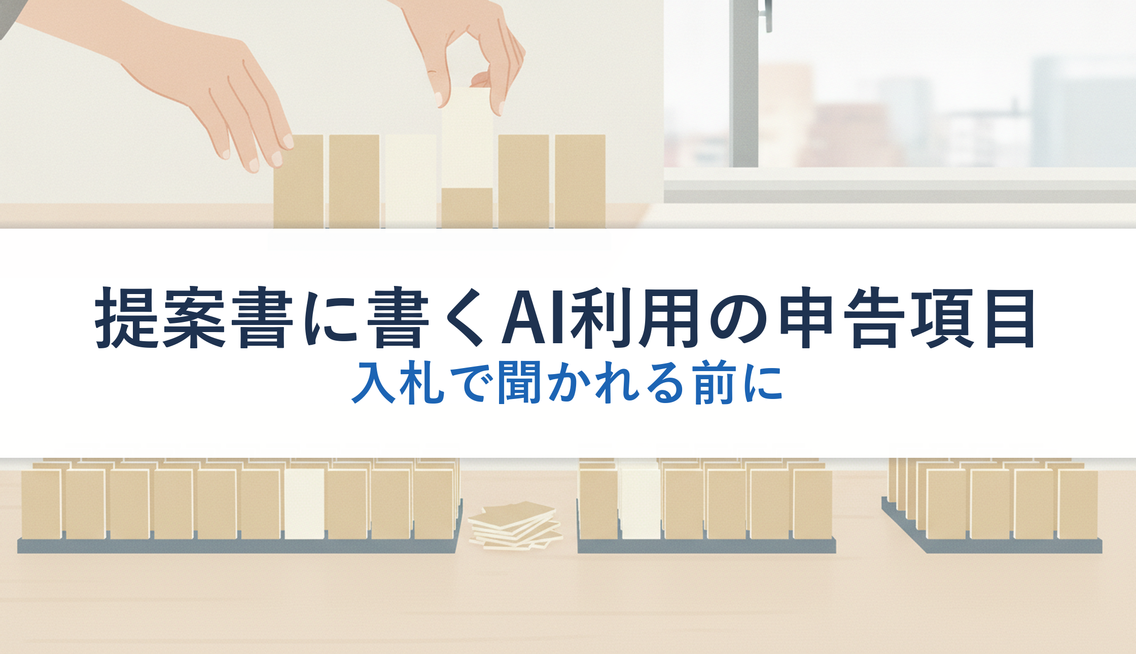 提案書に書くAI利用の申告項目｜入札で聞かれる前に
