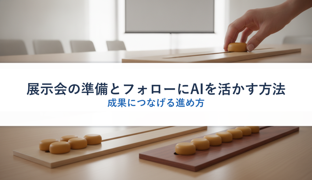 展示会の準備とフォローにAIを活かす方法｜成果につなげる進め方